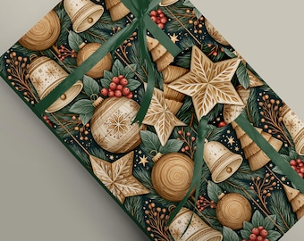 Artisan Wooden Decor Wrapping Paper - Gift Wrap Ideas