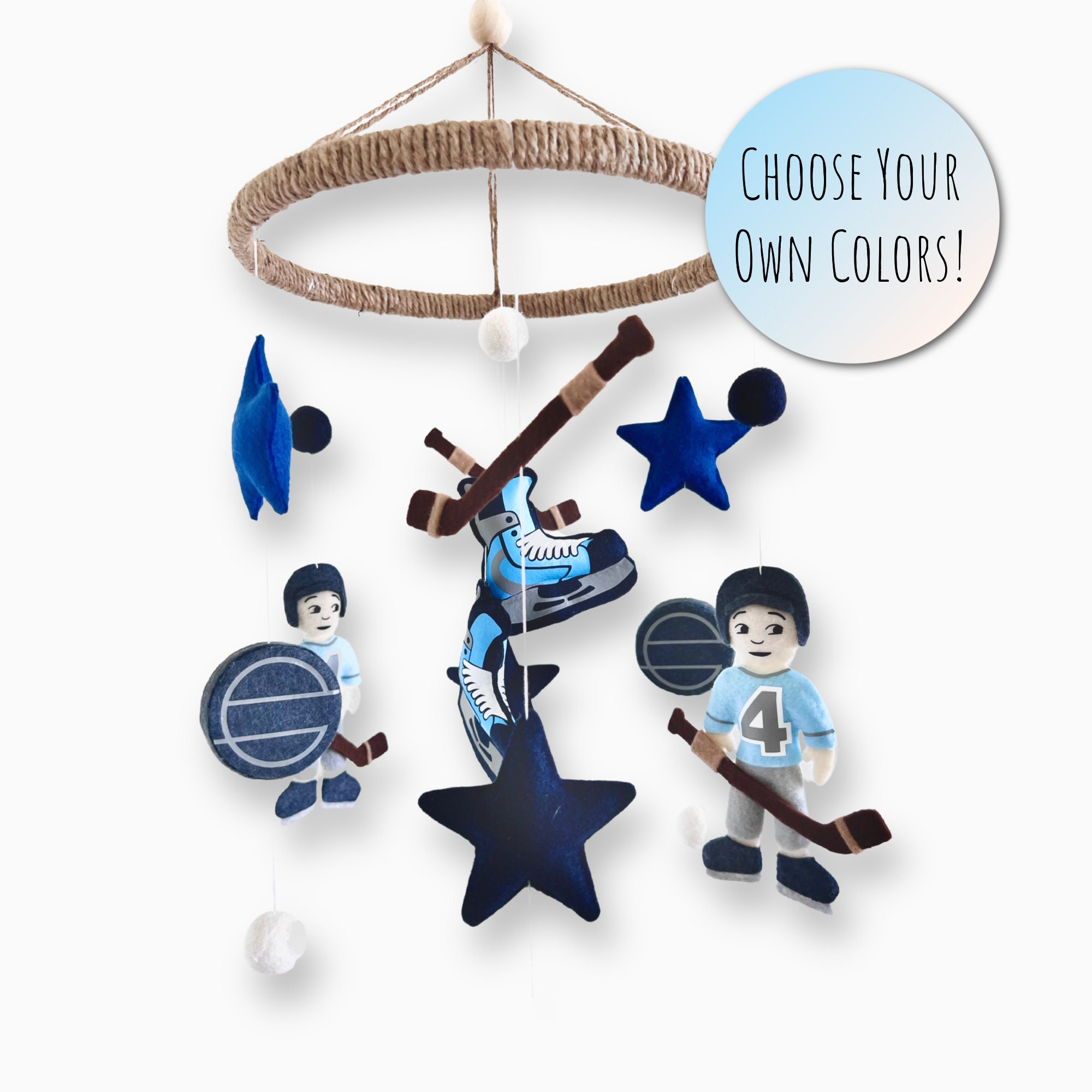 Hockey baby store mobile