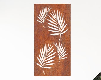 Pannello da parete in acciaio Corten: decorazione da esterno in metallo arrugginito