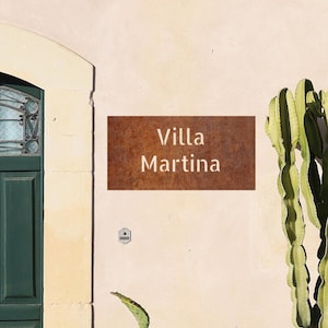Corten Steel Custom Signage, House Address Rusty Plaque, Corten Custom Logo Plaque, Corten Custom House Number