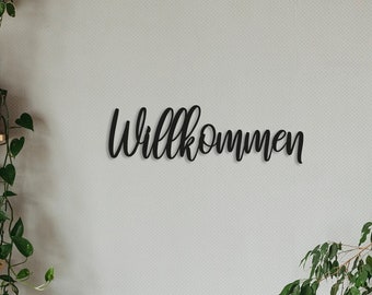 Willkommen metal sign wall art, Willkommen letters, Metal Wall Custom Signs, Metal Wall Art Letters, Wooden Letters