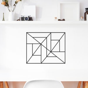 Tablón de anuncios geométrico, Tablero de estado de ánimo, Tablero magnético de metal, Pinboard, Tablero de notas de metal, Arte de pared de metal