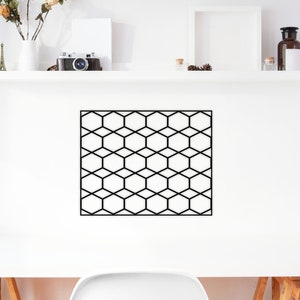 Organizador de pared de metal - Tablero de notas de metal, Arte de pared de metal, Tablero de notas de oficina, Tablero de notas de cocina de metal, Tablero magnético
