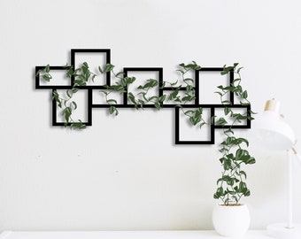 Metal Wall Art Plant Trellis, Wall Plant Trellis, Indoor Plant Trellis, Metal Mood-board, Geometric Wall Art, Metal Wall Art Mood Board