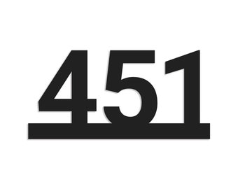 Zwart stalen huisnummer: aangepaste metalen muurnummers