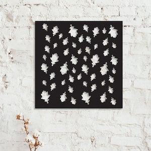 Black Metal Wall Panel: Square Privacy Screen, Powder Coated Steel