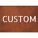 Address Sign - Yard Address Sign - Rusted - Three Sided Address Numbers ...
