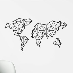 Metal wall art map of the world - Steel world map - Amazing gift for travel lovers, wedding gift