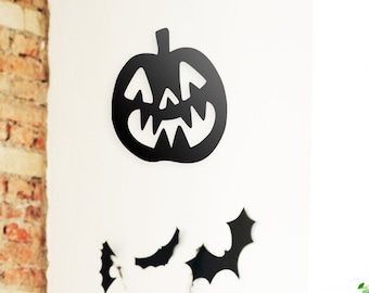 Halloween Pumpkin Metal Wall Art, Crazy Pumpkin Halloween Wall Art, Pumpkin Wall Art, Halloween Wall Decoration, Halloween Wall Art