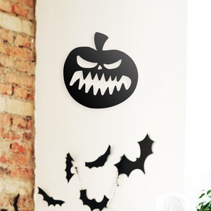 Halloween Pumpkin Metal Wall Art: Crazy Decoration