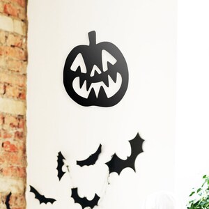 Halloween Pumpkin Metal Wall Art: Crazy Pumpkin Decoration