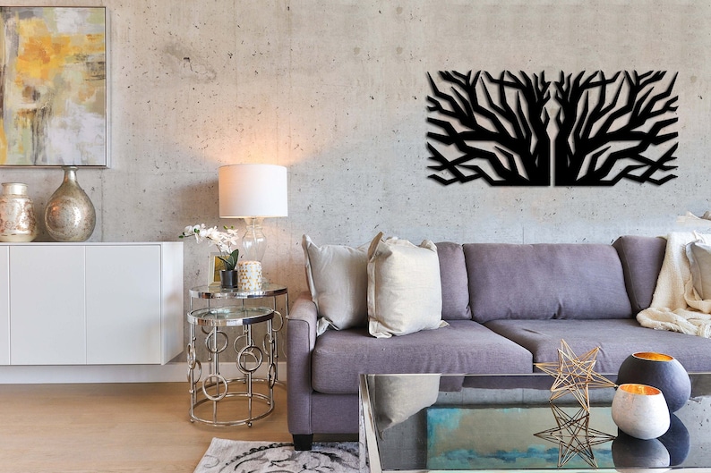 Metal Wall Art Tree Metal Tree Wall Arttree of Life Wall Etsy
