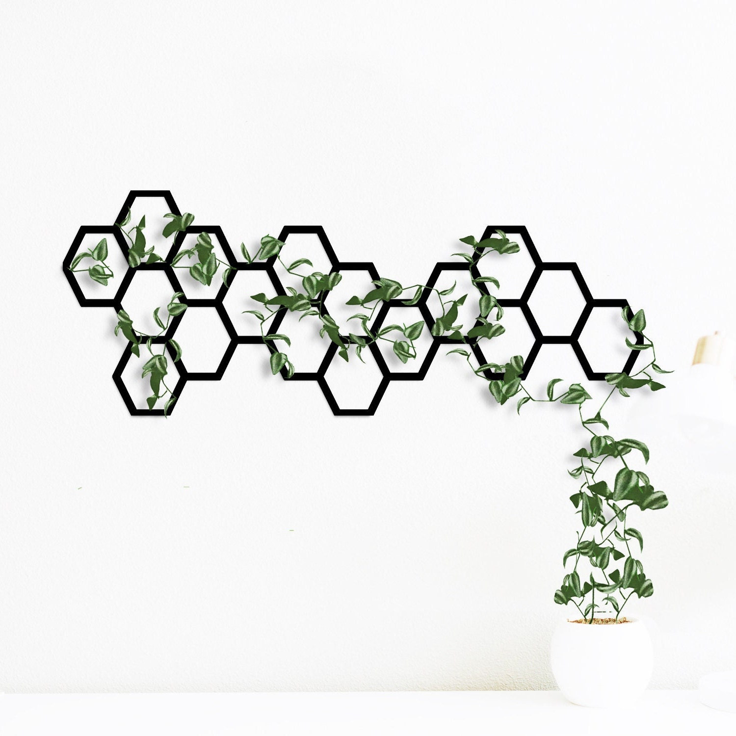 Jardinière en treillis métallique, treillis pour plantes mural, treillis mural de jardin, treillis pour plante d'intérieur, treillis pour jardinière m
