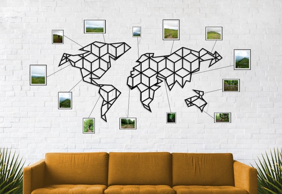 40 Off Sale Metal World Map Metal Wall Art Iron World Map Carte Du Monde Metal Wall Art Weltkarte