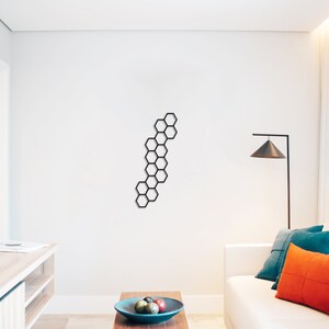 metal wall art hexagon