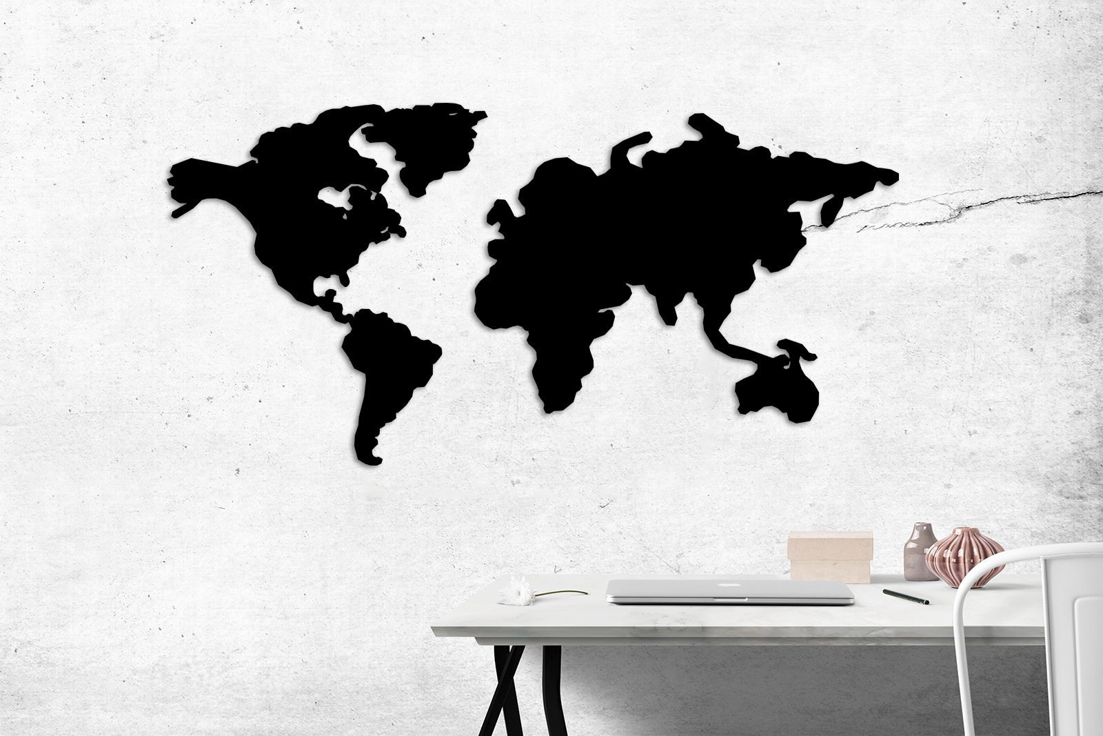 Metal World Map Wall Art Metal Wall Art carte Etsy