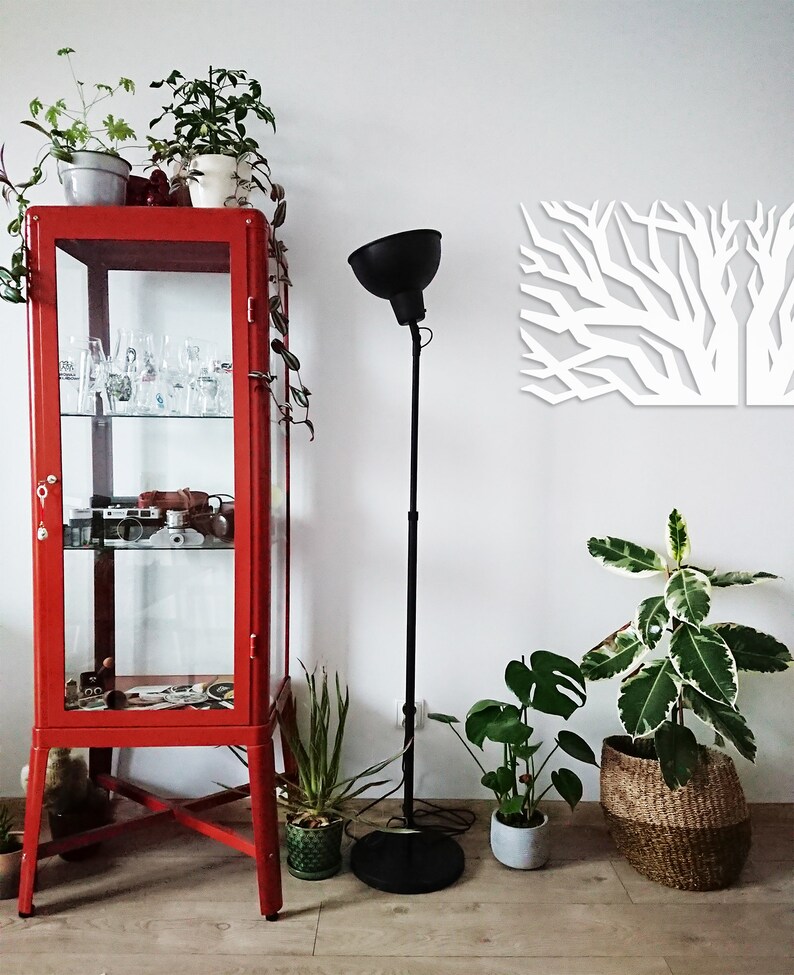 White Metal Wall Art Tree Metal Tree Wall Art Tree of Life Etsy