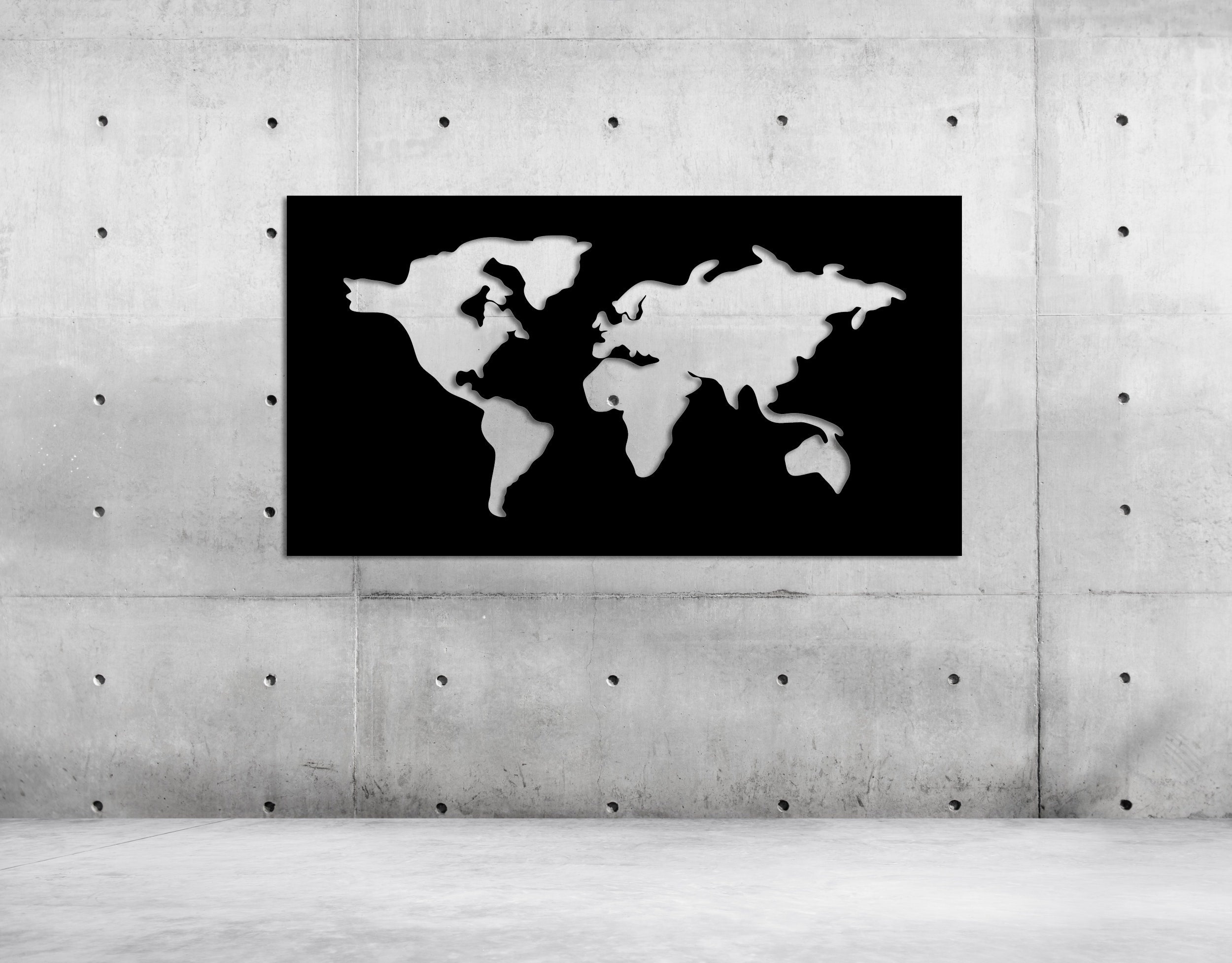 Matte Metal World Map Large Metal World Map Matte Steel Metal Map Of Images and Photos finder