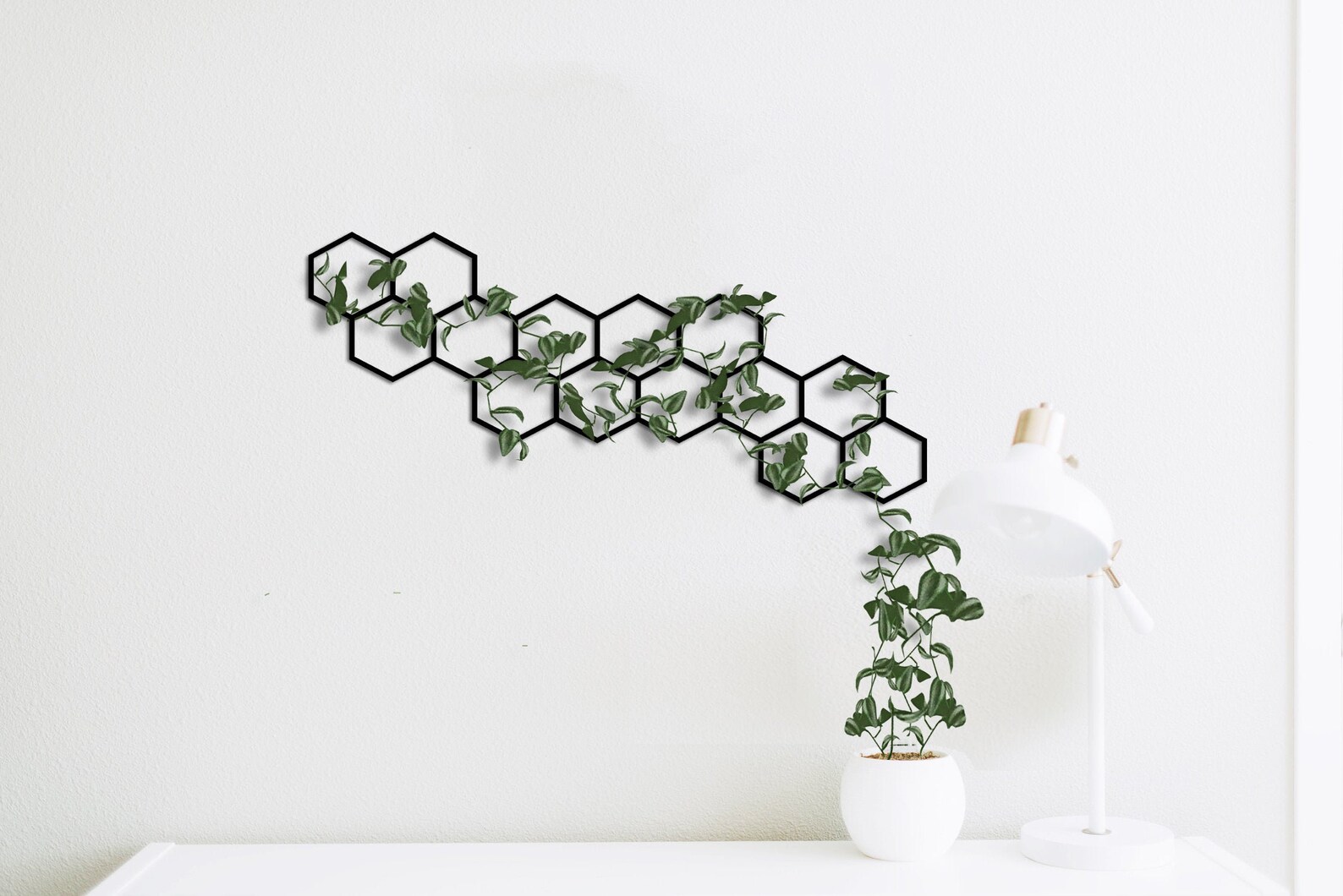 Metal Wall Trellis Metal Wall Art Indoor Plant Trellis Etsy