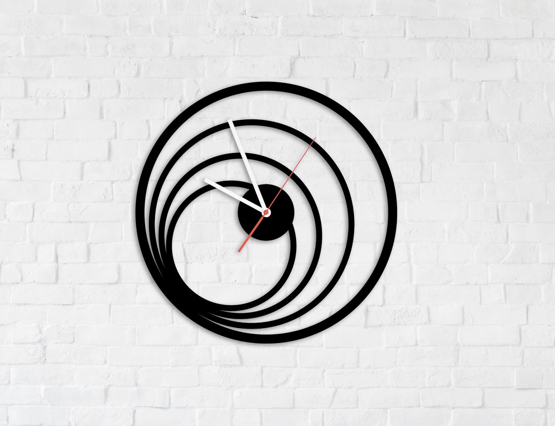 Metal Wall Clock Metal Wall Art Unique Metal Wall Clock Etsy