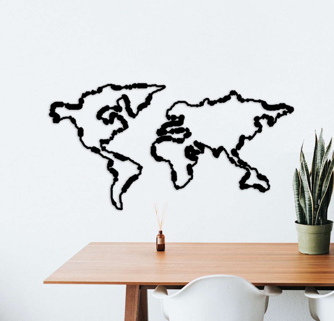 Metal Wall Art World Map Metal Wall Decor Iron World Map Etsy
