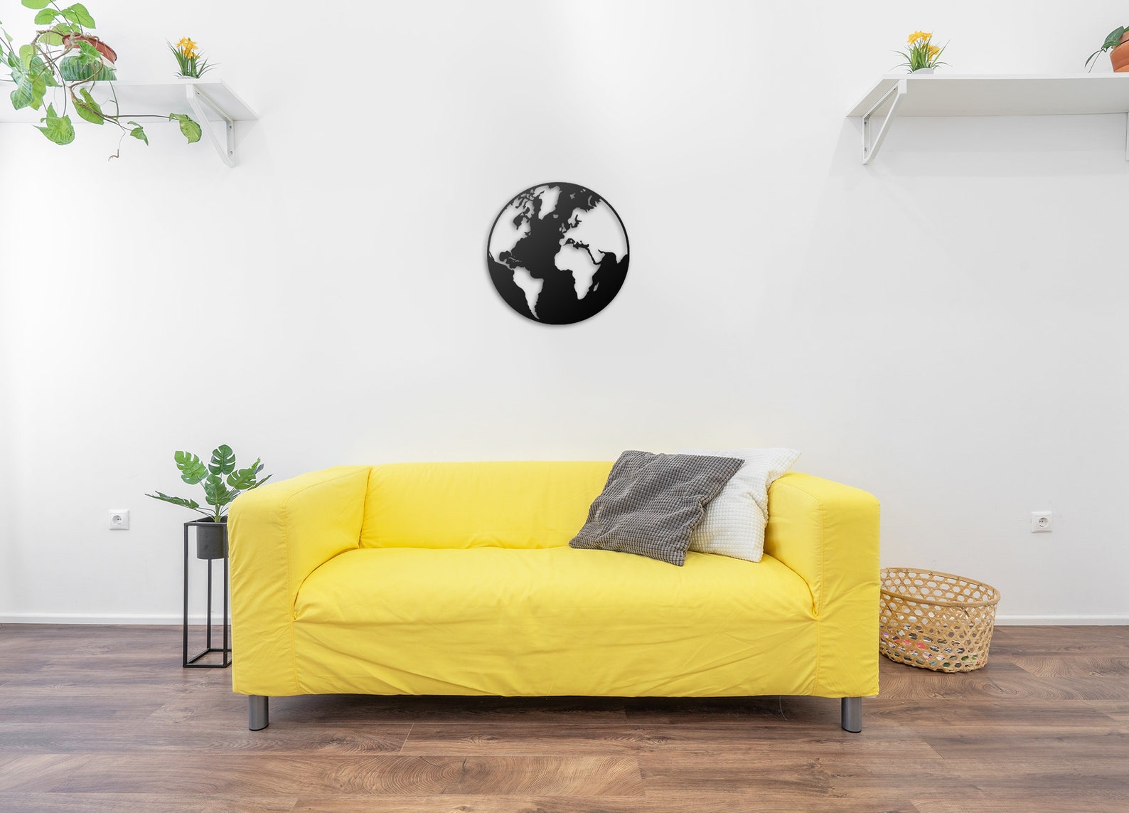 Globe Metal Wall Art World Metal Wall Art Extra Large Globe Etsy