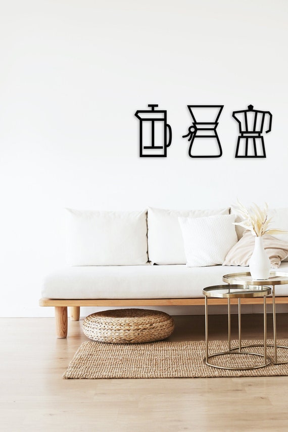 Kitchen Metal Wall Art Coffee Lovers Wall Decoration Kitchen Etsy