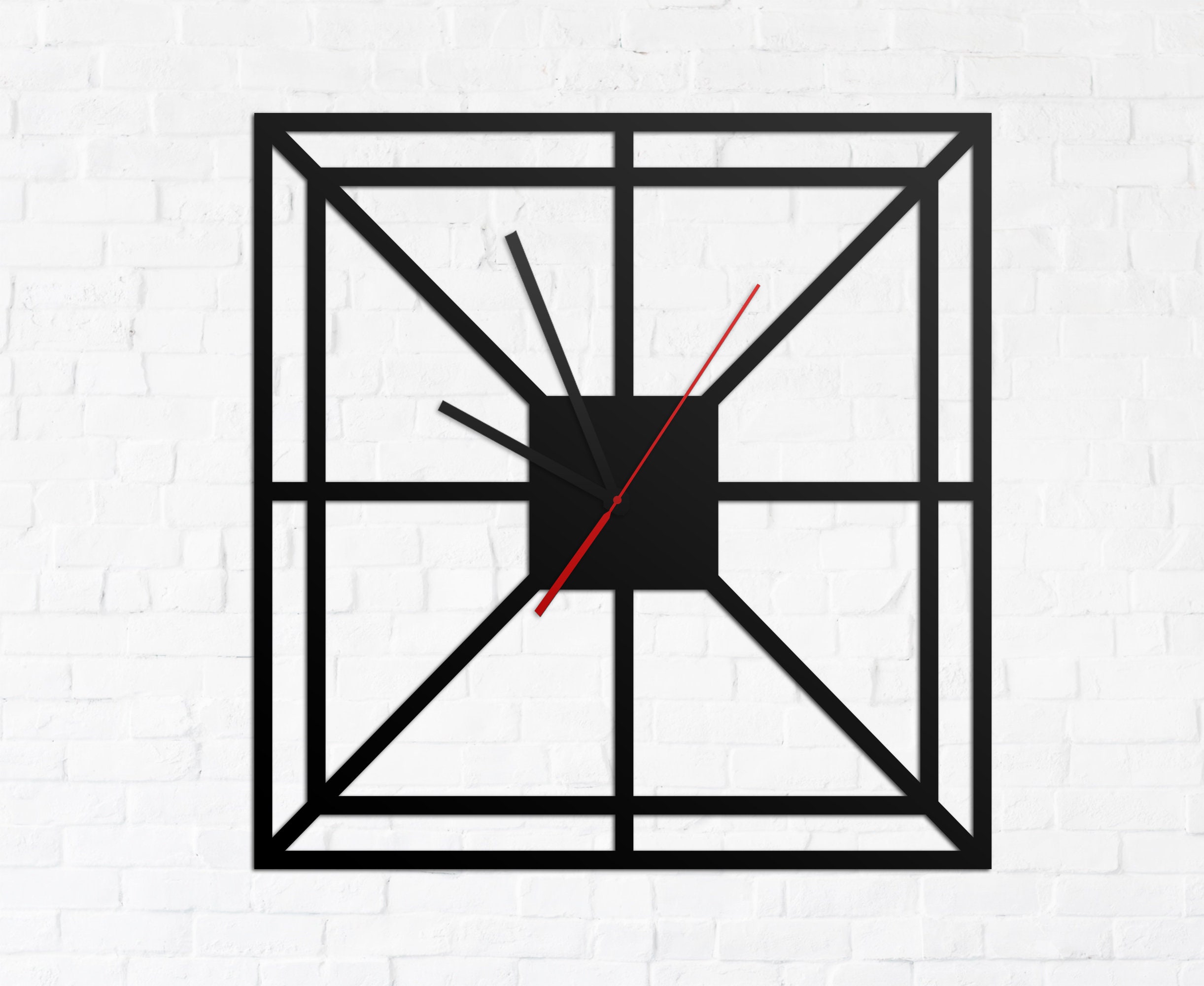 Metal Wall Clock Industrial Wall Clock Clock Wall Metal Etsy