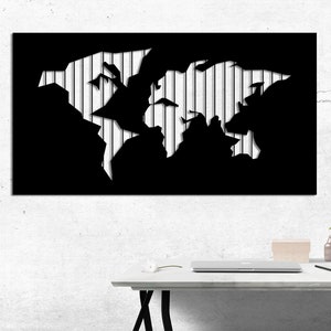 Magnetic Metal World Map, Metal Wall Art, XXL World Map, Push Pin Map, World Map Wall Art, Steel Map, Travel Map, Mood board