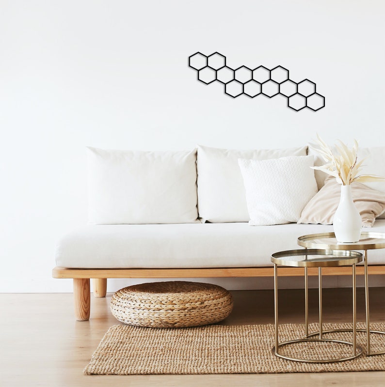 honeycomb metal wall art