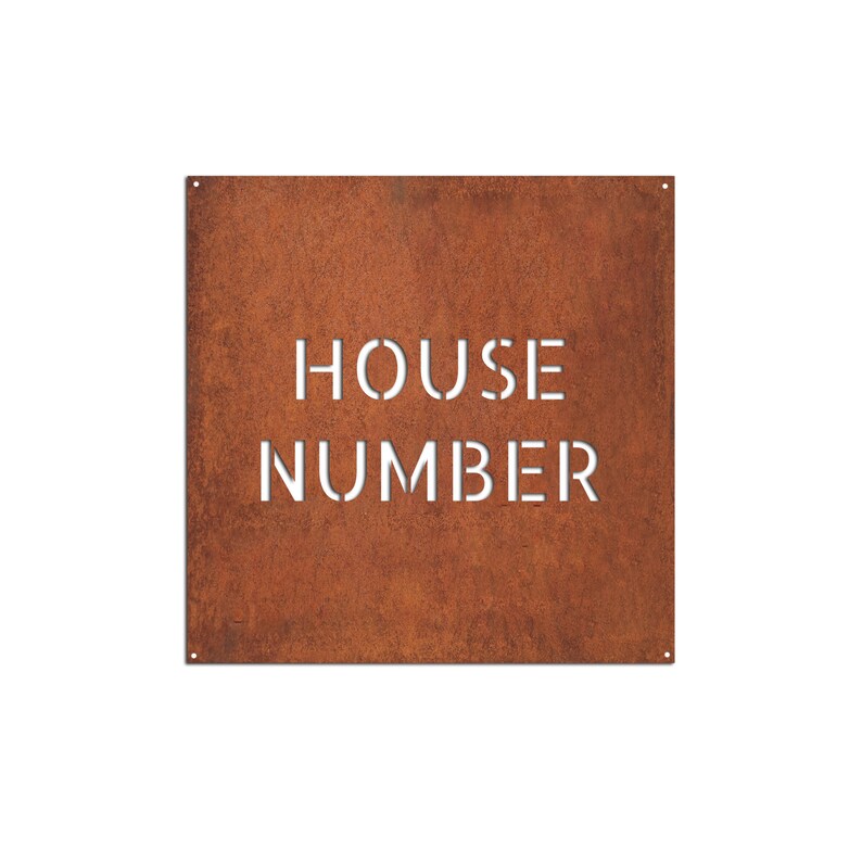 corten steel signboard with logo, logo signboard, metal logo, corten logo, steel logo, house number corten, rusted steel logo