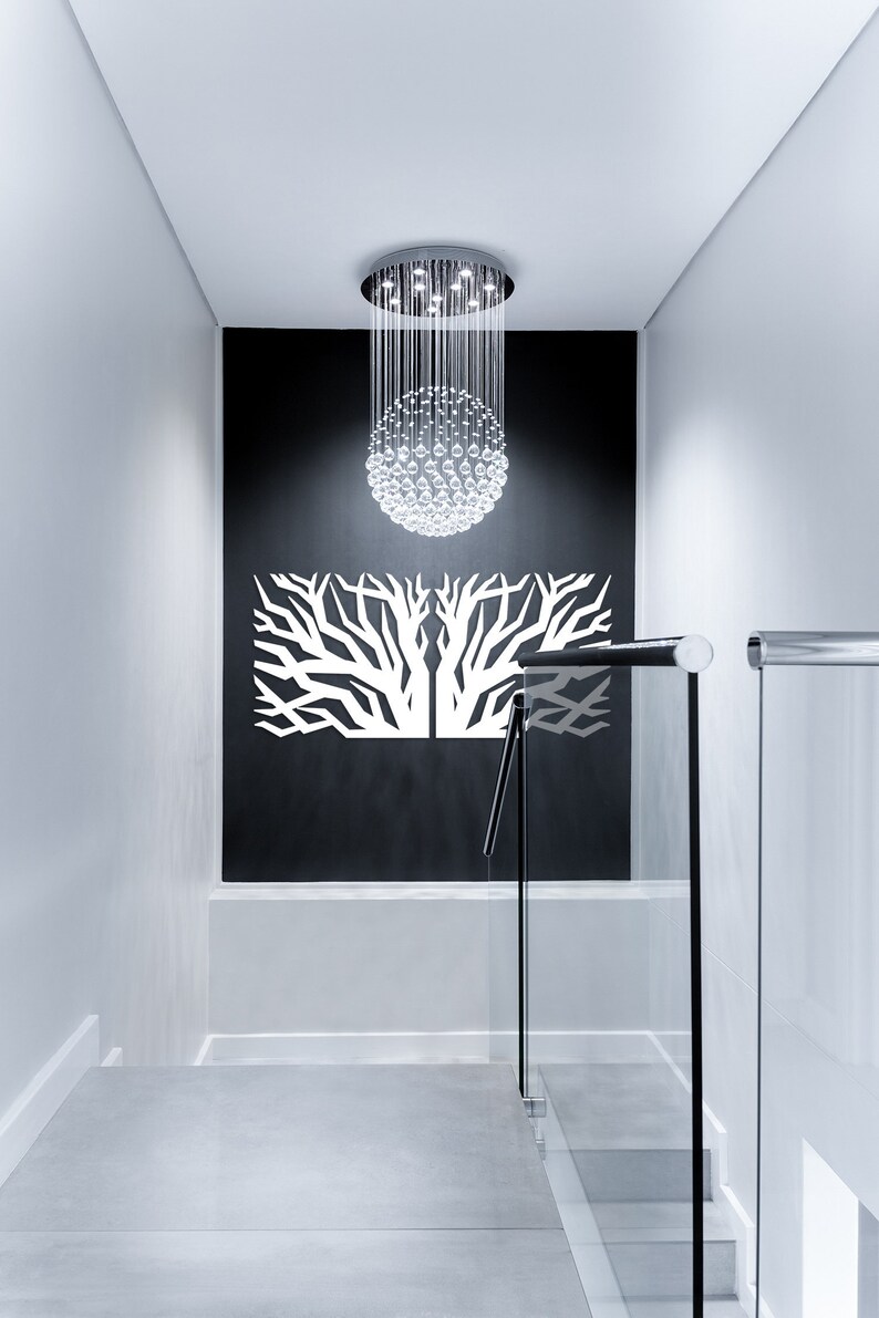 White Metal Wall Art Tree Metal Tree Wall Art Tree of Life Etsy