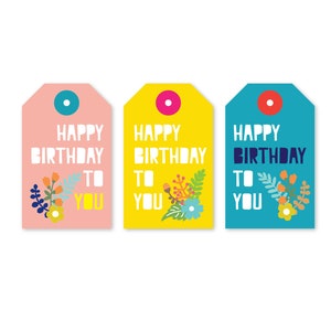 TAGS DE REGALO - Es Mi Cumpleaños, conjunto de 12, etiquetas de regalo, mini tarjetas, etiquetas de regalo, etiquetas de cumpleaños feliz, etiquetas colgantes, para ti etiquetas, etiquetas de favor de fiesta