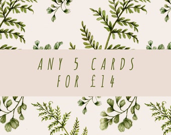Any 5 Greetings Cards Special Pack!
