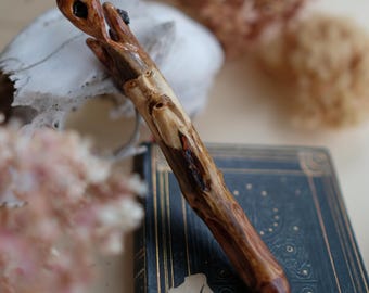 Hand carved Dip pen made from natural wood suitable for calligraphy, drawing, sketching