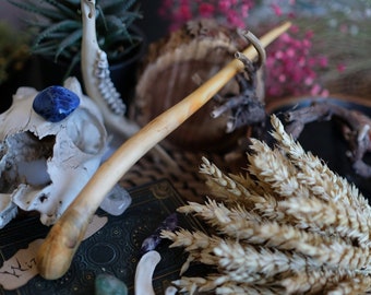 Magic wand hand made from fir wood for a real Witch or Wizard