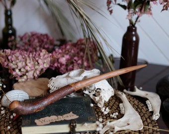 Magic wand hand made from Apple wood for a real Witch or Wizard