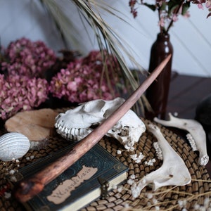 Magic wand hand made from Elm Wood for a real Witch or Wizard