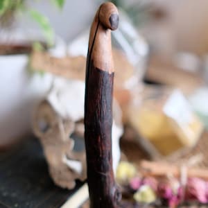 Large crochet Hook, crocheting, wooden Needles, Crocheting Hooks, rustic, Eco Friendly, handmade hook, Eco Crafting Tools, Natural Crafts, image 9