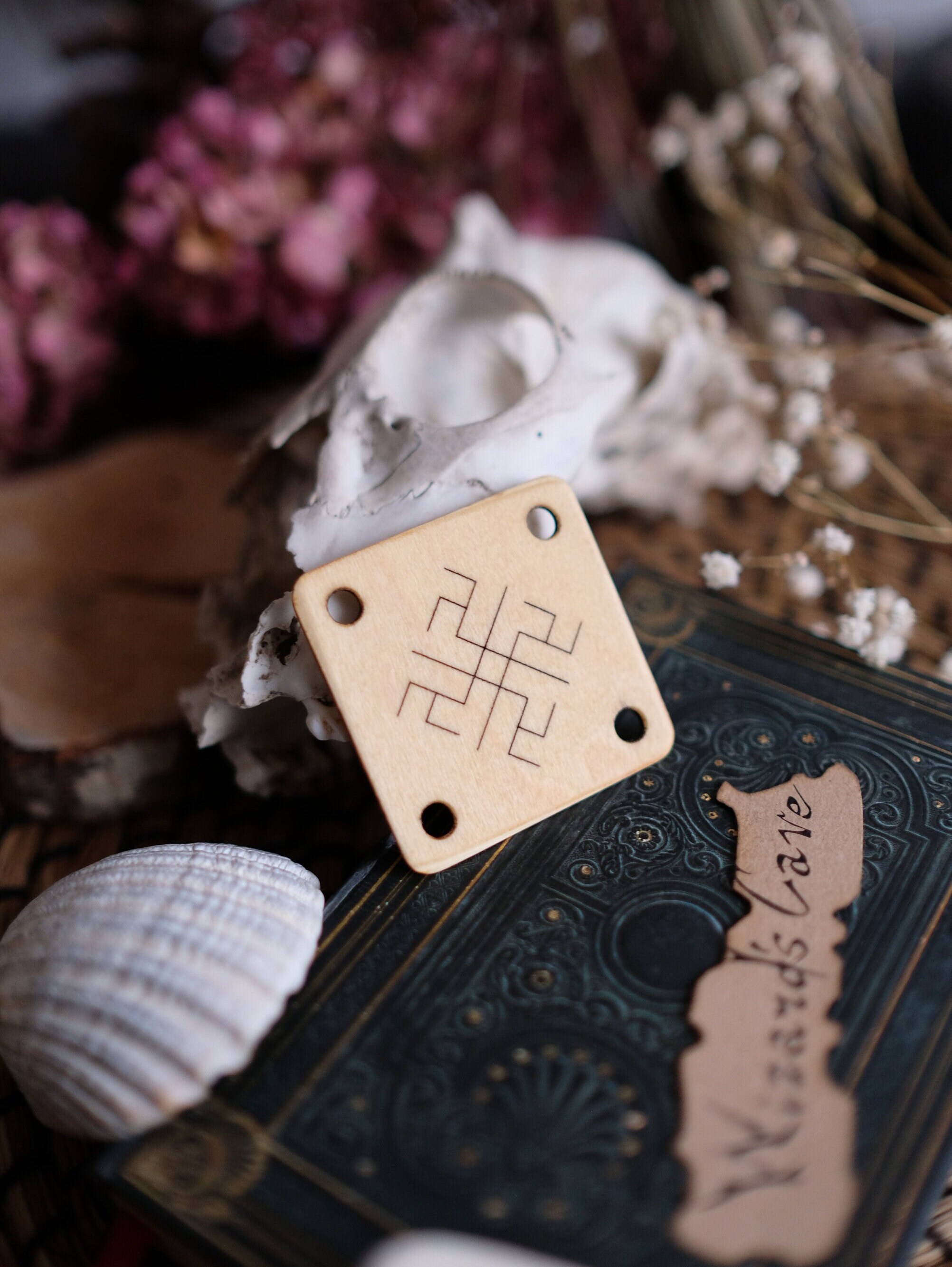 Tablet Weaving Card Made From Plywood With Ethnographic Baltic Symbols ...
