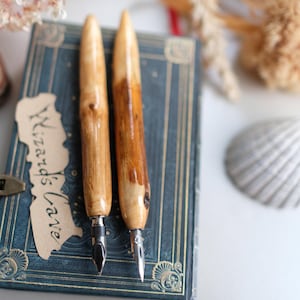 Dip pen hand made from natural wood suitable for calligraphy, drawing, sketching