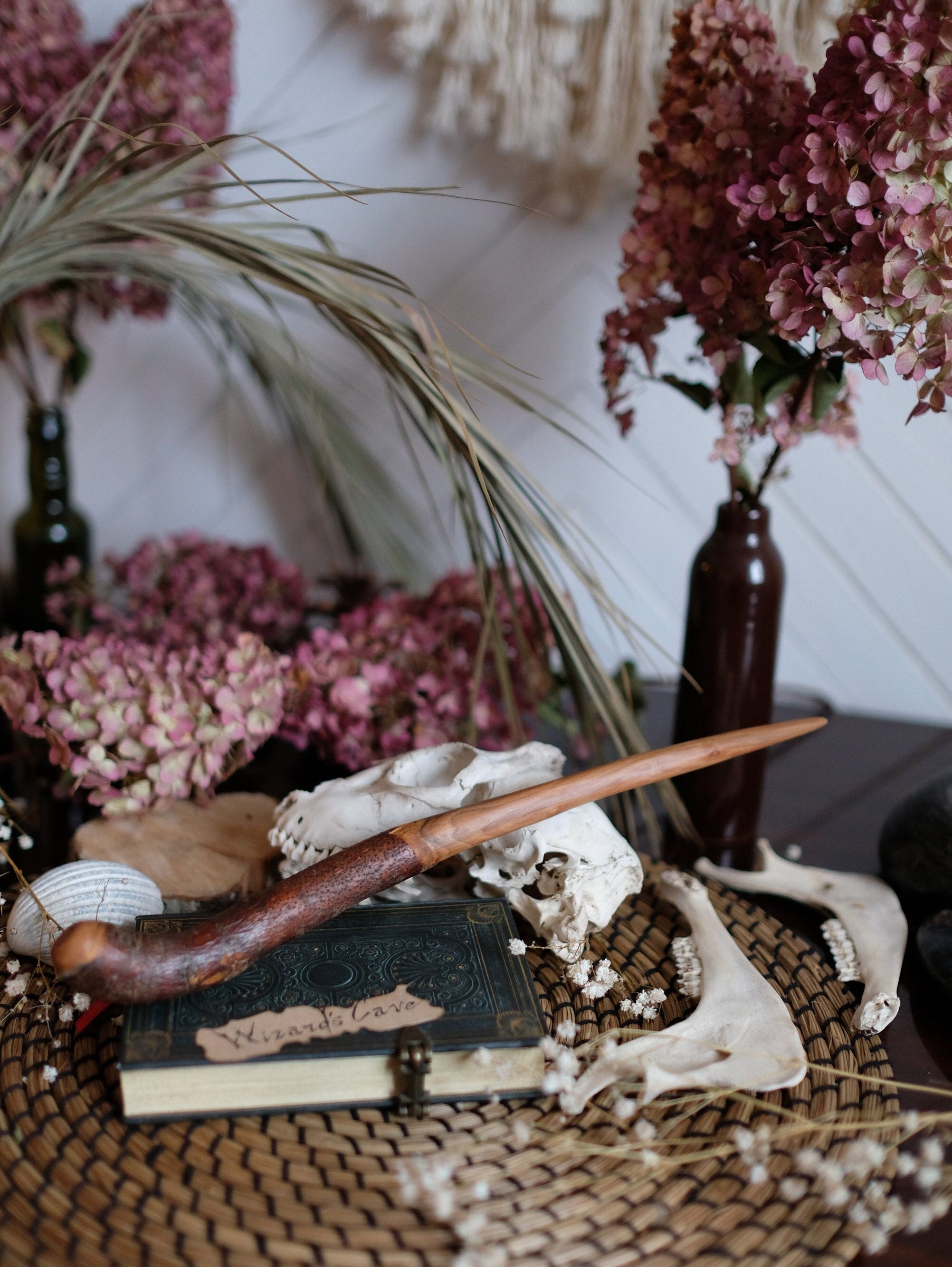 Magic wand hand made from Apple wood for a real Witch or Wizard