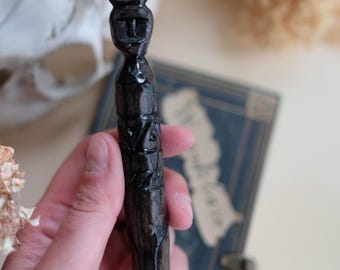 Hand carved Dip pen made from natural wood suitable for calligraphy, drawing, sketching