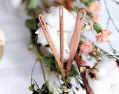 wooden needles for nalbinding, nordic, naalbinding, weaving loom craft work, oak tree, set of three, magical tree, knitting