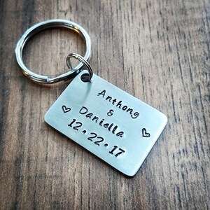 Manley Boyfriend Keychain, Metal keychain, Personalized Anniversary Gift