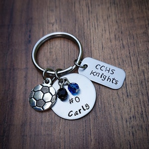 Soccer Keychain, Personalized Soccer Gifts, Soccer Senior Night Gifts