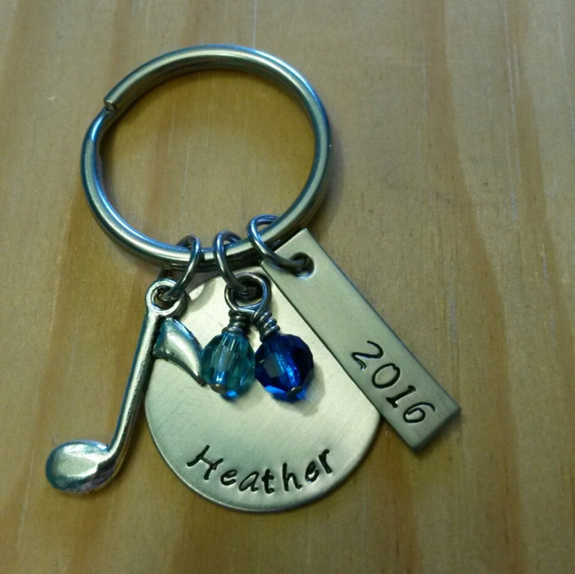 Hand Stamped Marching Band Keychain Personalized Band Gift Etsy