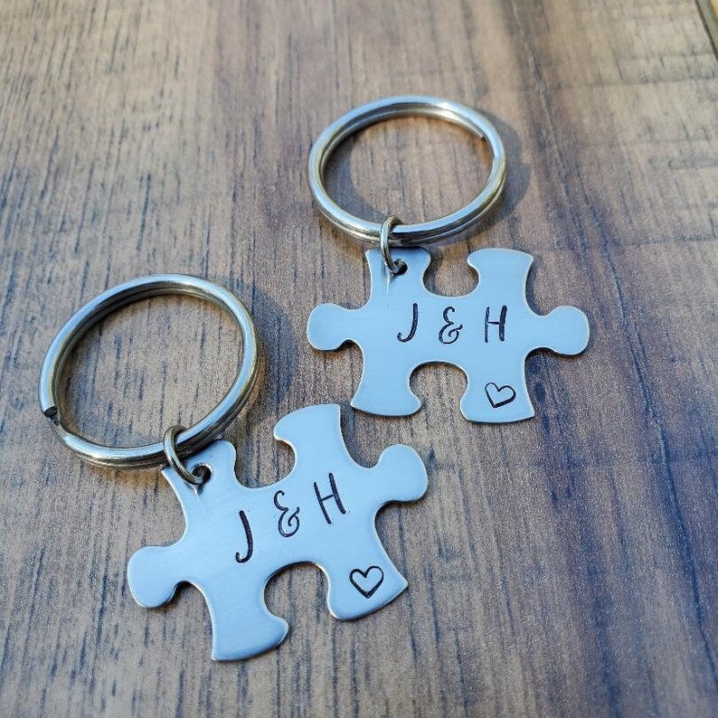 Couples Gift for Boyfriend Puzzle Piece Keychain Gift for Etsy