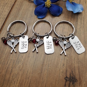 Lacrosse Senior Night Gifts, Lacrosse Keychain For Boys and Girls, Personalized Team Gifts Ideas