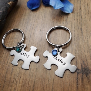 Porte-clés avec pièce de puzzle Best Friends, porte-clés de famille, porte-clés pour meilleures amies, cadeaux de demoiselles d&#39;honneur, lot de 4